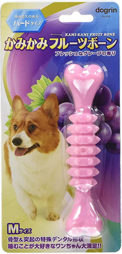 犬用おもちゃ かみかみフルーツボーン グレープ ハードタイプ M