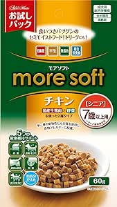 ダメージ有り ドッグフード モアソフト チキン シニア 60g 賞味期限：2023年10月