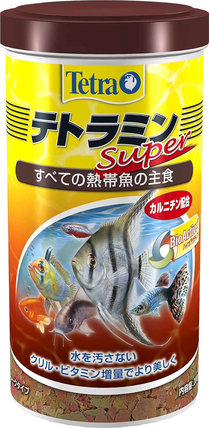 ※ダメージ有 テトラ (Tetra) テトラミンスーパー 200g 熱帯魚 エサ 賞味期限：2024年01月