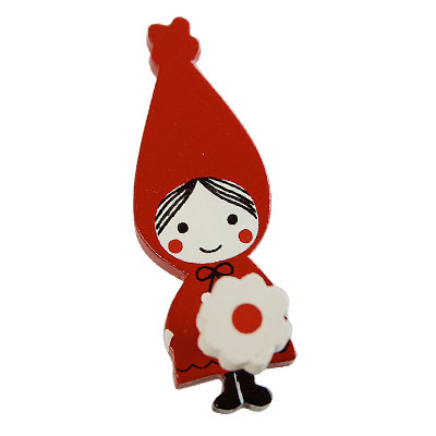 Ԃؐi 킢փSz_[ Shinzi Katoh design red hood rubber holder