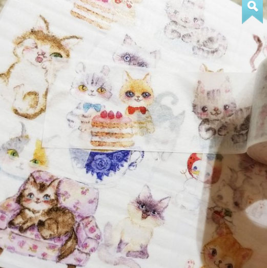 }XLOe[v iّn Washi Tape cats 25mm~10m 25mm maskingtape 񂻂