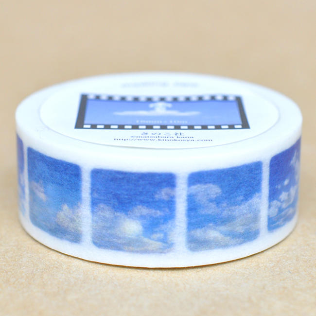 きのこ社 マスキングテープ 雲 18mm×10m 再入荷のサムネイル