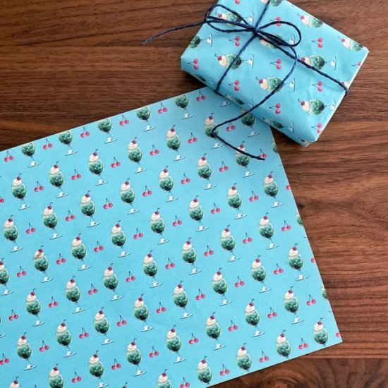 ラッピングペーパー &colorsラッピングペーパー メロンソーダ warpping paper andcolors yuy_wp-007 アンドカラーズ ゆゆ...