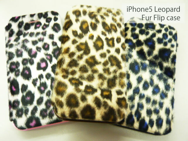 Tcover ヒョウ柄アイフォン5 フリップケース iPhone5 Leopard FurType Flipcase cover with 【簡易包装メール便可】