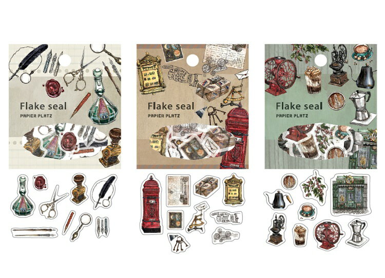 シール デザイナーズ フレークシール パピアプラッツ lin chia ning 再入荷　シールステッカー