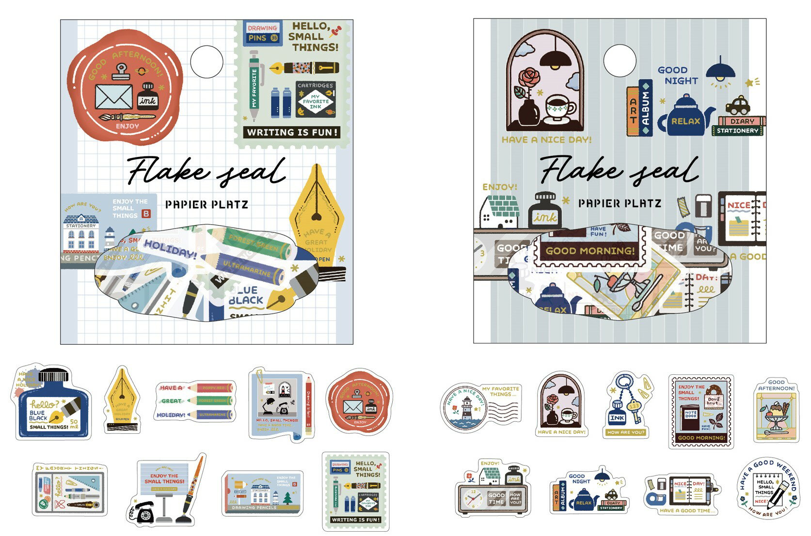 ericフレークシール デザイナーズフレークシール crs_53-043_53-044 箔押し eric フレークシール..