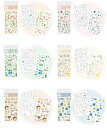 mizutama kokoromoyou重ねてデコるシールシート 再入荷 fur_qs215_qs220 sealSticker 古川紙工 デコレーションステッ...