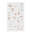 foxy illustrations透明シール frt_cb37002_foxy`s Friends フォクシー イラストレーションズ透明シール foxy illustrationssticker Seal フロンティア シール FRONTIER おすすめシール clear seal
