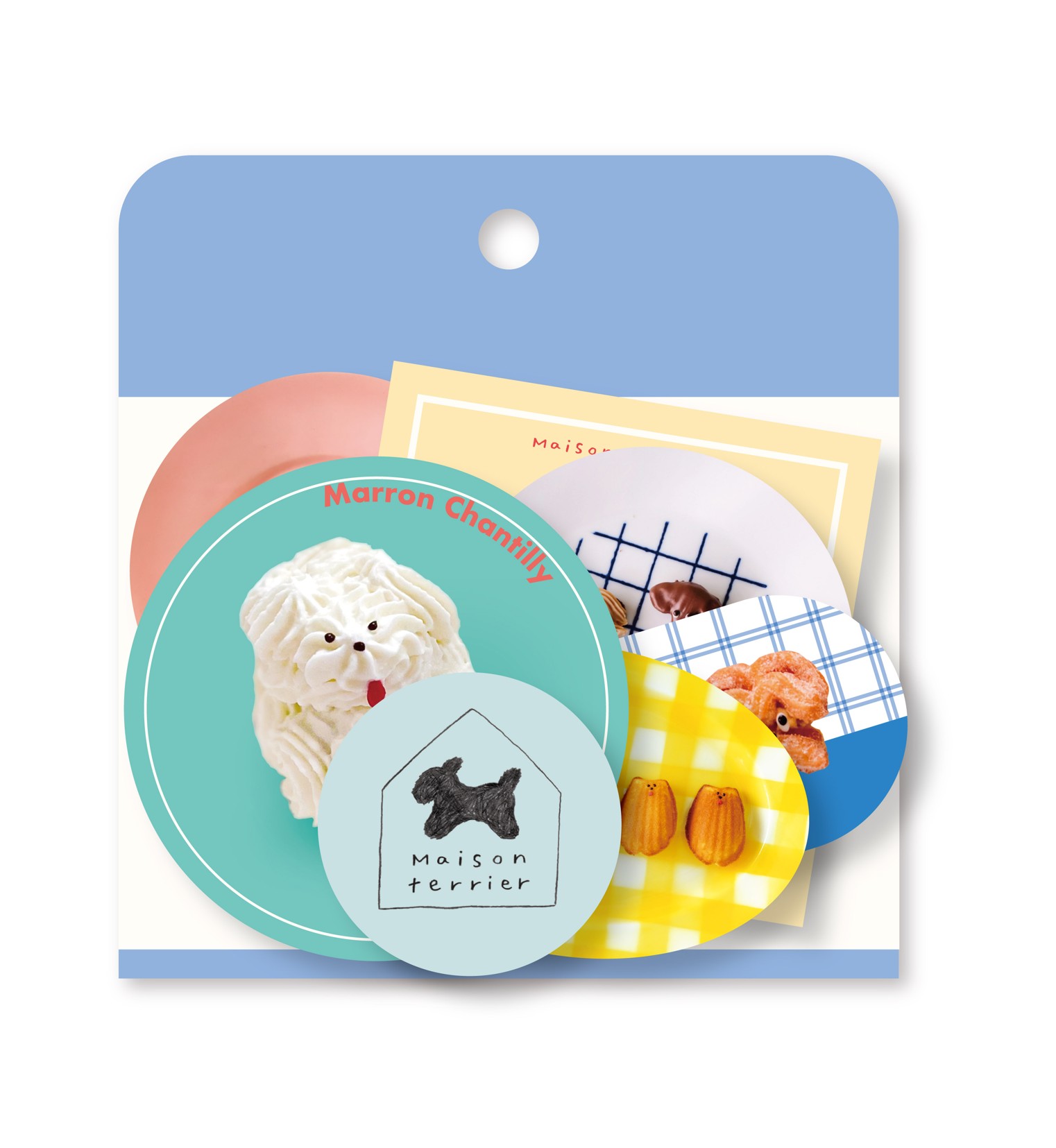 Maison terrierフレークシール frt_cb37004_Delicious dogs メゾンテリアフレークシール maison terrier sticker Seal フロンティア シール FRONTIER おすすめシール clear sealのサムネイル