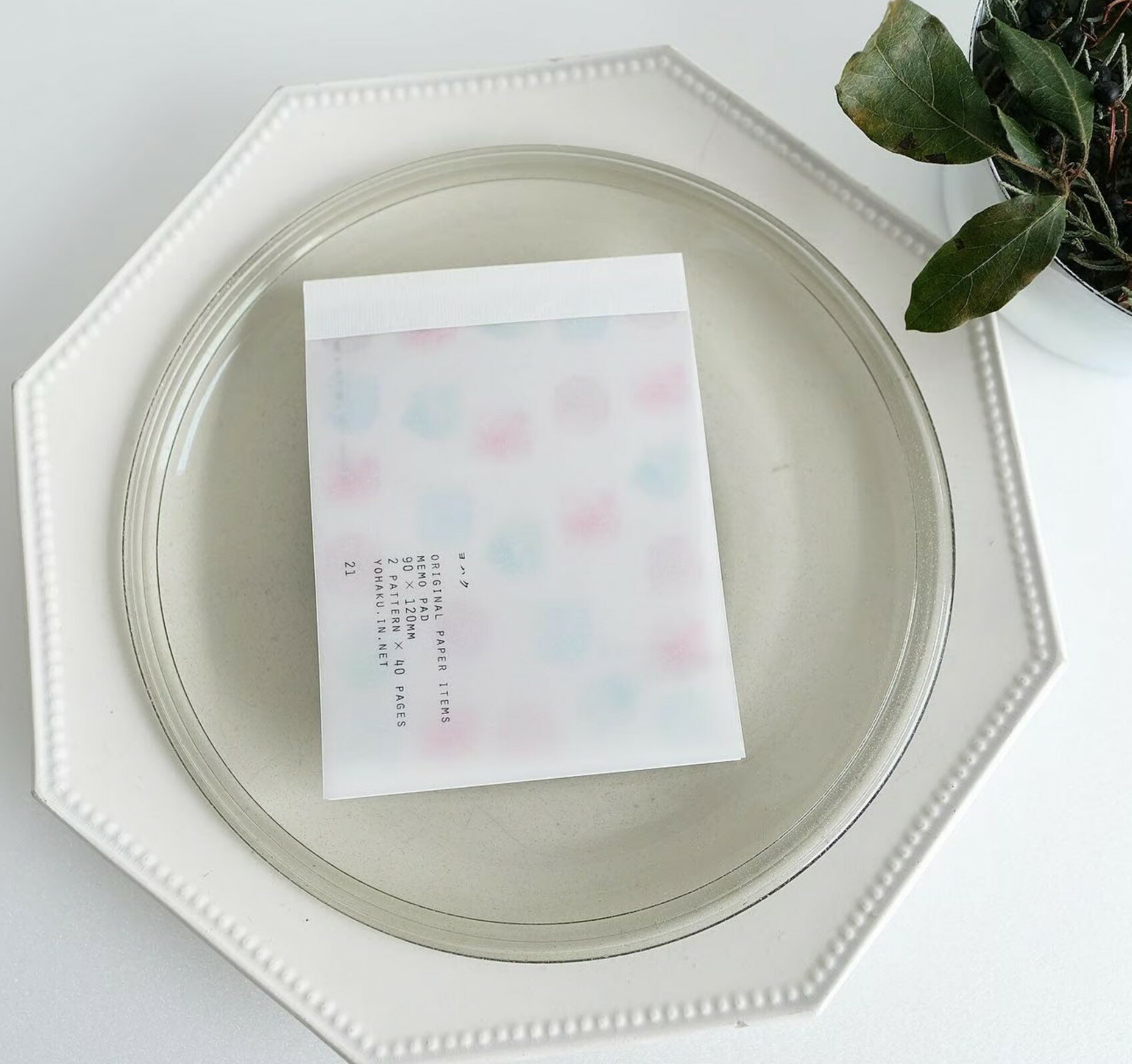 ヨハク　メモ帳　M-130 メモ帳 21 パレット　YOHAKUMEMO　ヨハクメモ帳