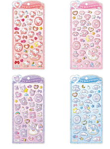 予約 6月下旬 入荷延期 サンリオキャラクターズ うるちゅるPOP SEAL ステッカー cru_131783_131789 シートシール seal sticker クラックス CRUX ステッカー かわいいシール おすすめシール デコレーションシール ハローキティグッズ