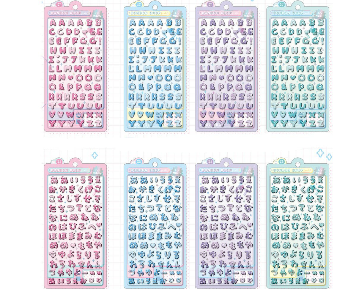 文字 ボンボンドロップシール qli_91297_91304 クーリア BONBON DROP Seal シールステッカー qlia Q-lia ミニサイズ シ...