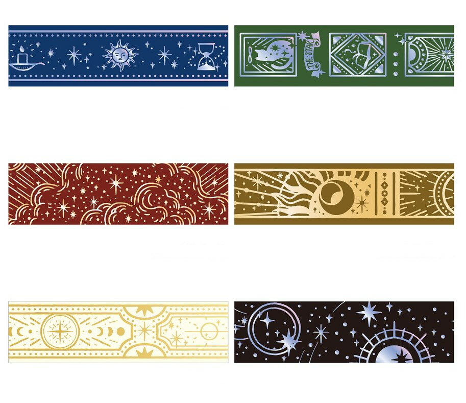 予約 9月下旬中旬入荷 箔押しマスキングテープ 星の魔術書 bgm_bm-sdg091_096 BGM 20mmマスキングテープ マステ maskingtape ビージーエム Masking Tape おすすめマスキングテープ