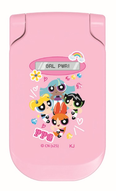 予約 2026年 1月下旬入荷 パワーパフガールズ ガラケー型 コンパクトミラー kmo_307458 キティちゃんグ..
