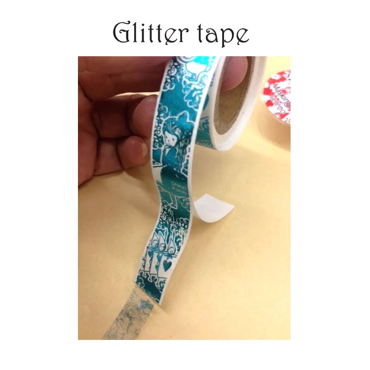 シンジカトウ キラキラテープ 剥離紙付メタリック箔テープ　15mmx L5m Shinzi Katoh Glitter tape