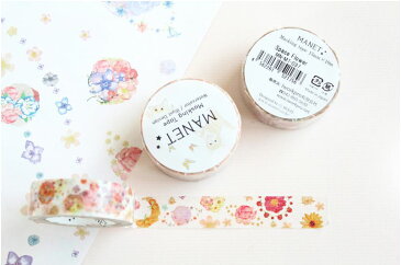 MANET マネット　バンビシリーズ　マスキングテープ　15mm x 10m Bambi masking tape