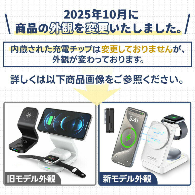 旅行 3IN1 ワイヤレス充電器 3in1 Magsafe 充電 対応 iPhone Airpods Apple Watch 充電器 同時充電 折り畳み式 スマホスタンド マグネット 充電チャージ 15w急速充電 コンパクト 収納 充電ドック マルチ ライト付き iwatch Qi ドック airpods iPhone 17