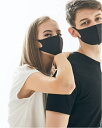 【LOOKA ルカ】おしゃれマスク 洗える マスク デザインマスク BLACK ブラック 黒 【5個までネコポス対応】