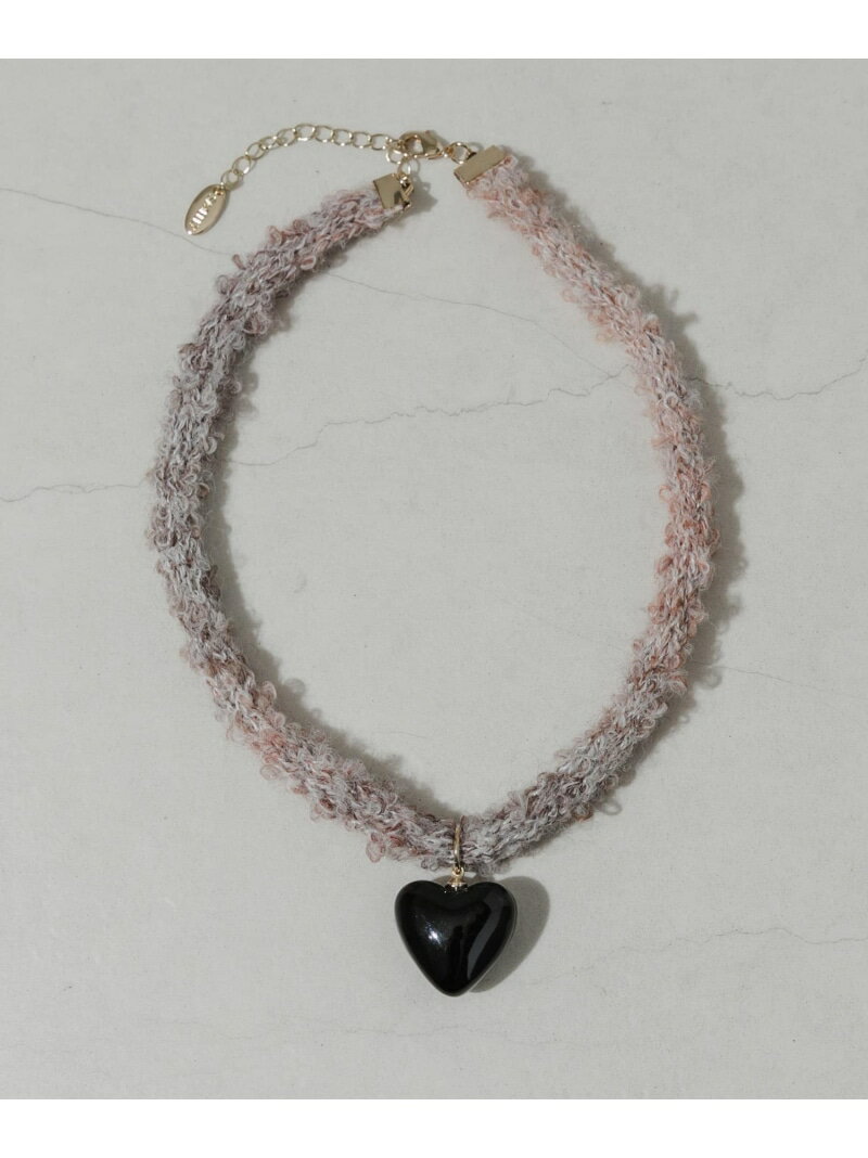 【SALE/50%OFF】ハートトップニットコードチョーカーネックレス SMELLY スメリー アクセサリー・腕時計 ネックレス ホワイト【RBA_E】[Rak...