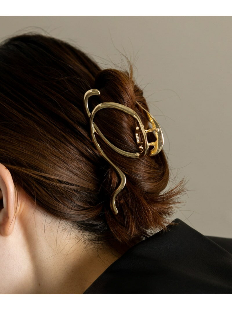 メタルランダムラインバンス SMELLY スメリー ヘアアクセサリー バレッタ・ヘアクリップ・ヘアピン ゴールド[Rakuten Fashion]のサムネイル