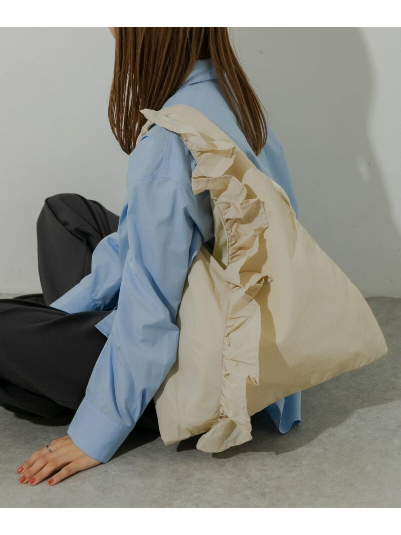 Rakuten - 【SALE／50%OFF】カシュクールフリルトート SMELLY スメリー バッグ トートバッグ ブラック【RBA_E】[Rakuten Fashion]