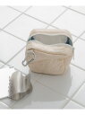 【SALE/60%OFF】フラワーキルティングミニポーチ SMELLY スメリー 財布・ポーチ・ケース ポーチ グレー ベージュ ブラック【RBA_E】[Rak...