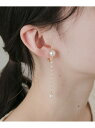 【SALE/50%OFF】パールグラデーションチェーンイヤリング SMELLY スメリー アクセサリー・腕時計 イヤリング・イヤーカフ【RBA_E】[Rakut...