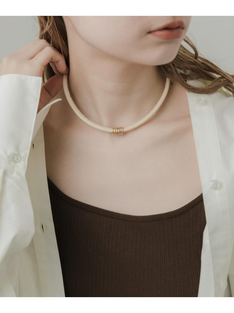 【SALE／50%OFF】メタルリングコードチョーカー SMELLY スメリー アクセサリー・腕時計 ネックレス ブラック【RBA_E】[Rakuten Fashion]