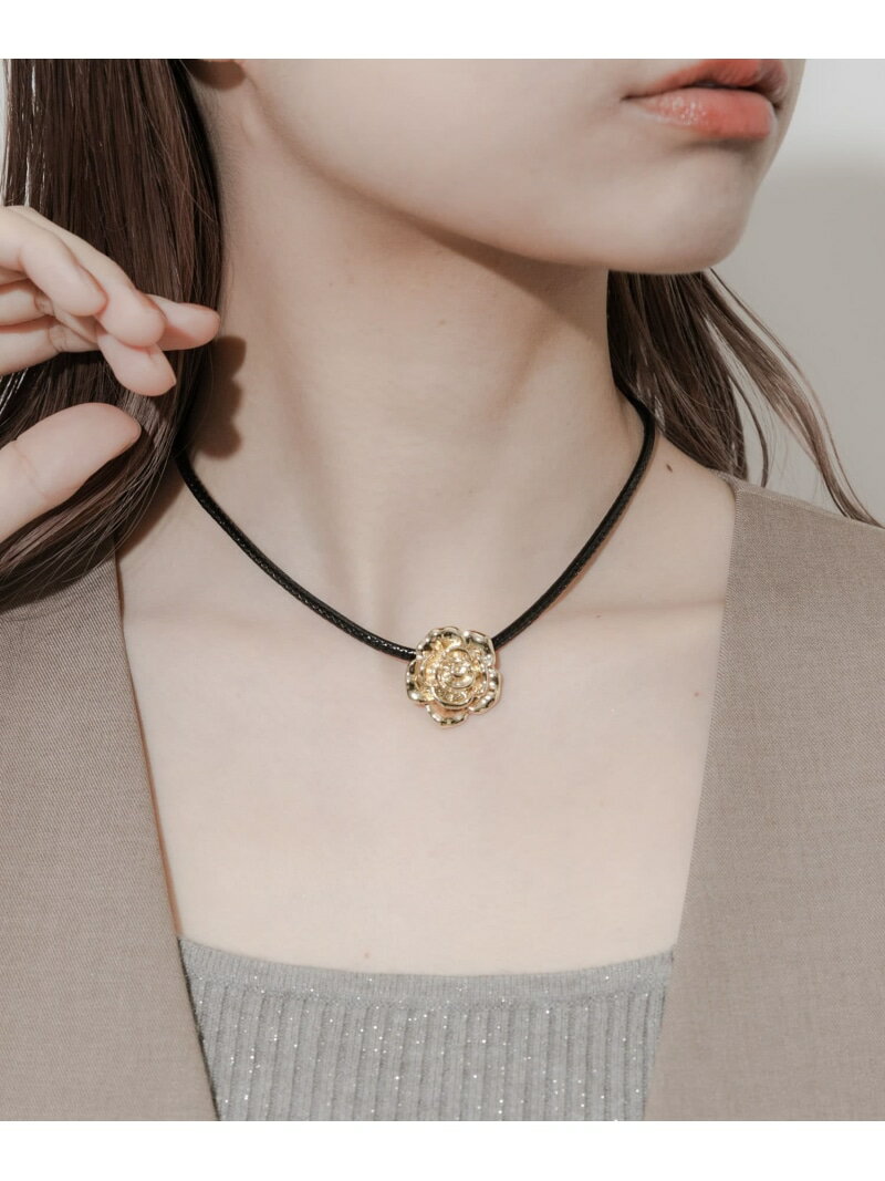 【SALE/50%OFF】メタルローズチョーカーマンテルネックレス SMELLY スメリー アクセサリー・腕時計 ネックレス【RBA_E】[Rakuten Fa...