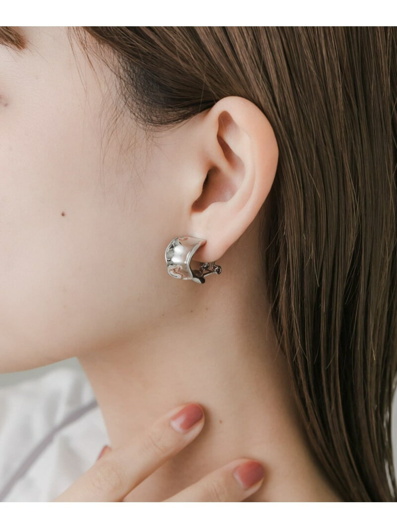 【SALE/50%OFF】ニュアンスメタルワイドフープイヤリング SMELLY スメリー アクセサリー・腕時計 イヤリング・イヤーカフ【RBA_E】[Rakut...