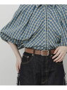 【SALE/50%OFF】マットスクエアベルト SMELLY スメリー ファッション雑貨 ベルト ブラウン ブラック【RBA_E】[Rakuten Fashio...