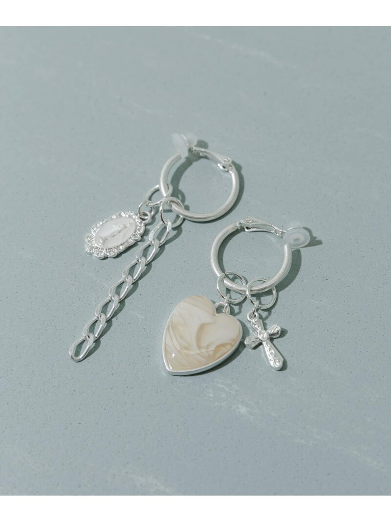 【SALE/50%OFF】アシメハートチェーンイヤリング SMELLY スメリー アクセサリー・腕時計 イヤリング・イヤーカフ【RBA_E】[Rakuten F...