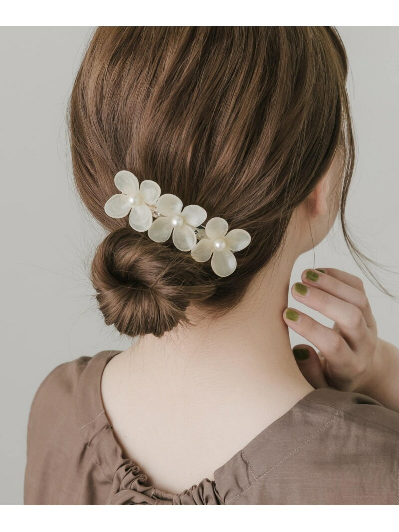 フラワーパールバレッタ SMELLY スメリー ヘアアクセサリー バレッタ・ヘアクリップ・ヘアピン[Rakuten Fashion]のサムネイル