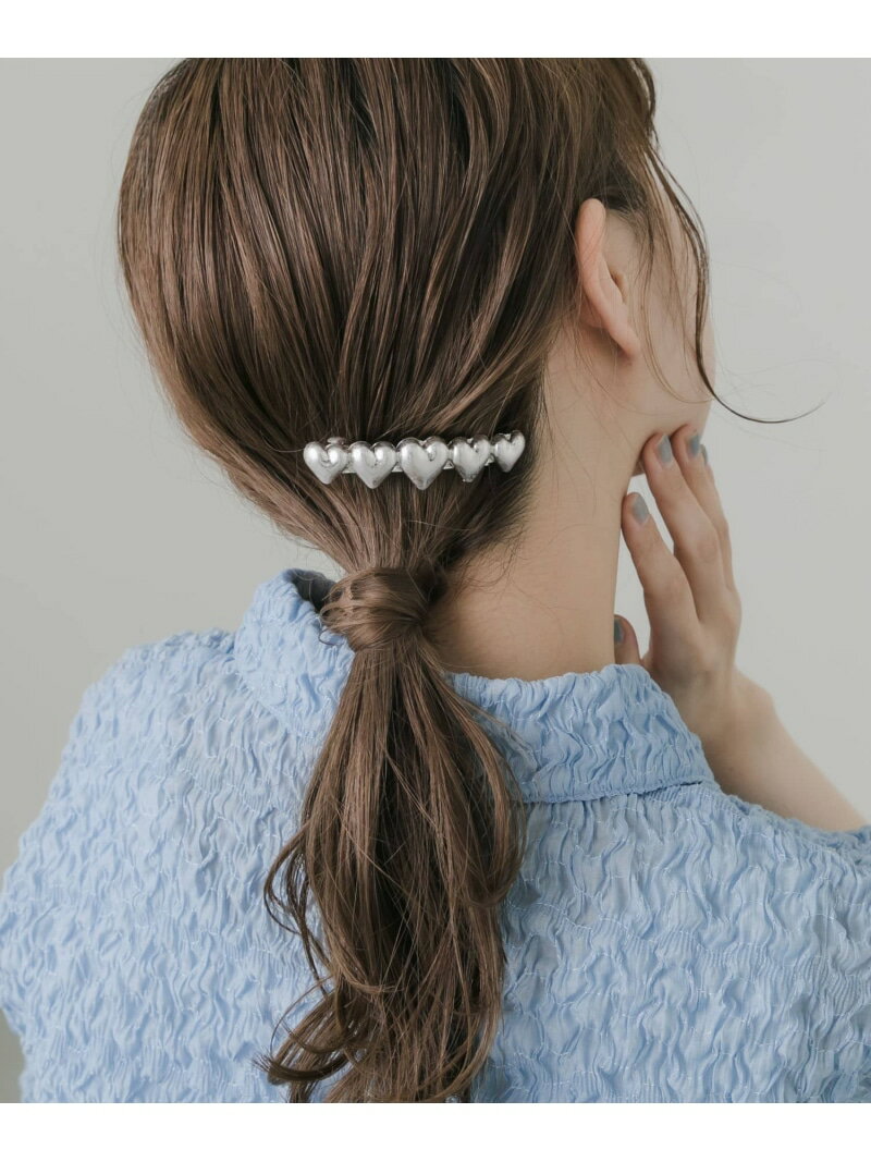 【SALE／20%OFF】メタルハートバレッタ SMELLY スメリー ヘアアクセサリー バレッタ・ヘアクリップ・ヘアピン【RBA_E】[Rakuten Fashion]のサムネイル