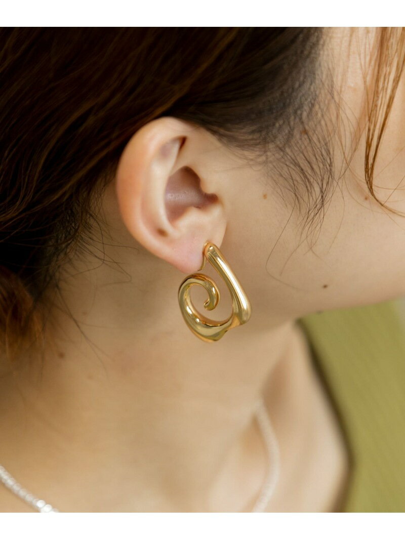【SALE/70%OFF】スパイラルメタルイヤリング SMELLY スメリー アクセサリー・腕時計 イヤリング・イヤーカフ ゴールド【RBA_E】[Rakute...