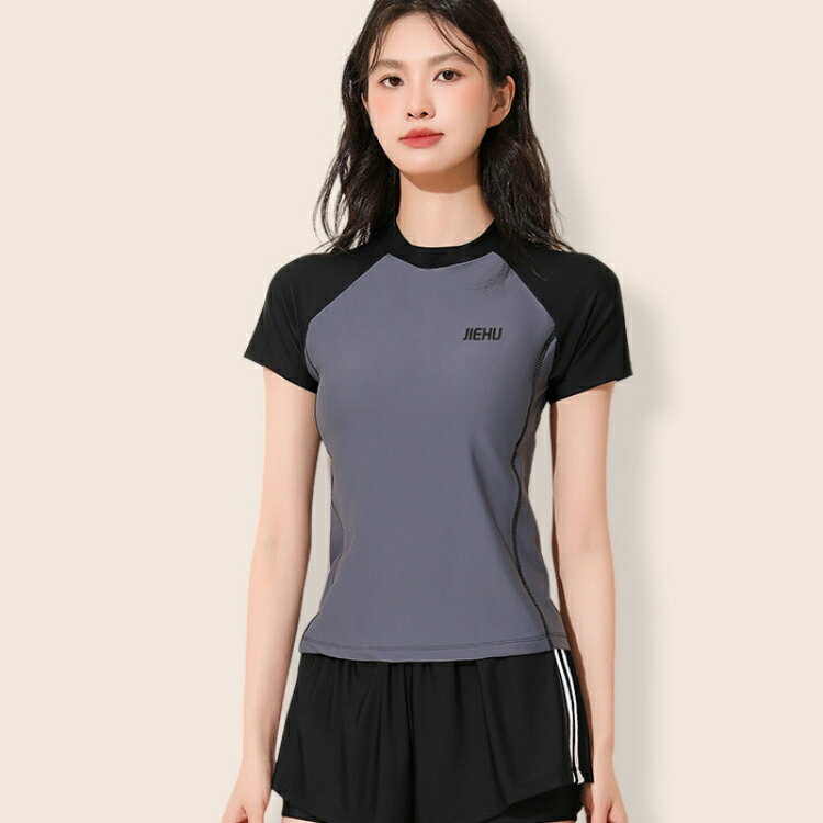 水着 レディース フィットネス 水着 レディース 2set 上下セット セパレート 女性 大きいサイズ 半袖 スイムキャップ セット UVカット 紫外線対策 体型カバー めくれ防止 スイミング 水泳 ママ水着 着痩せ 大人 水着 温泉 M L LL 3L 4L