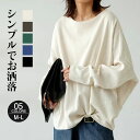 Tシャツ 長袖 レディース 無地 バスク ゆったり シンプル ビッグT Tシャツ ボートネック カットソー バスクT 綿 コットン カラバリ豊富 オーバーサイズ ビッグシルエット カジュアル 大きいサイズ ユニセックス 体型カバー 20代 30代 40代 送料無料