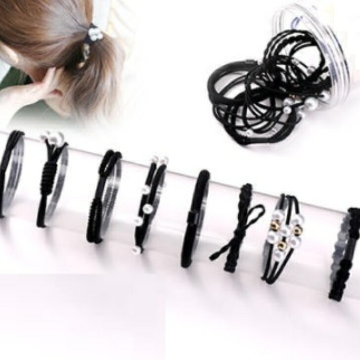 カジュアル ヘアゴム 8点セット ヘアアクセサリー 清楚 HAGM-519 ヘアバンド レディース hair band おしゃれ 髪留め 髪ゴム ヘアアクセ ヘアアクセサリー大人 人気 オシャレ 当店オススメ - 2