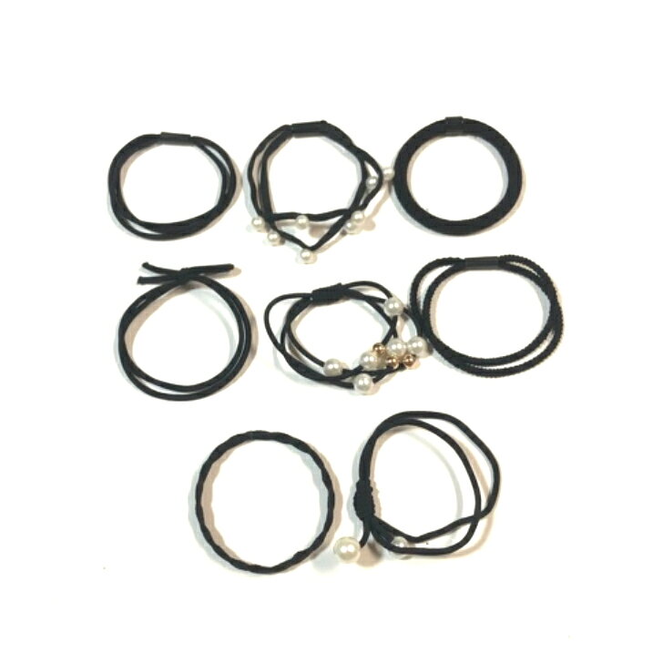カジュアル ヘアゴム 8点セット ヘアアクセサリー 清楚 HAGM-519 ヘアバンド レディース hair band おしゃれ 髪留め 髪ゴム ヘアアクセ ヘアアクセサリー大人 人気 オシャレ 当店オススメ - 3