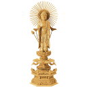 【仏具】【御本尊】仏像・東立弥陀 / 真宗 大谷宗【楠木 六角台座ケマン付】(3.0寸〜6.0寸 / 高さ:24.0cm〜43.5cm)