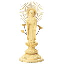 【仏具】【御本尊】仏像・東立弥陀 / 真宗 大谷宗【総白木 丸台座】(3.0寸〜6.0寸 / 高さ:18.7cm〜35.5cm)