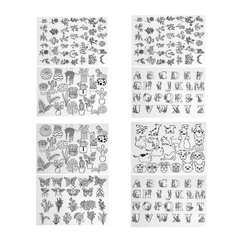 2ピース/個水溶性の手縫う安定剤刺繍用の手縫い安定剤.接着刺繍トランスファースティック.エプロン用のステッチ刺繍