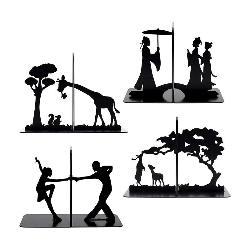 Silhouette Book Holders Book Stands Stechurative Books Desktop Organizer に適用 Shelves and Desk..