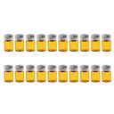 ガラス瓶20本.ゴム栓付き血清瓶-黄色 - 5ml