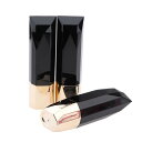 3個の黒い空の口紅チューブ詰め替え可能なリップグロスボテナ