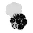 510 個 3-12mm ラウンドプラスチックブラックフラットドールアイ人形動物人形 DIY 作成用