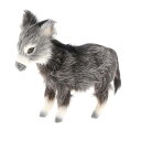 リアルなロバの像.子供向けのシミュレーション動物モデルのおもちゃ.教育玩具.誕生日プレゼント