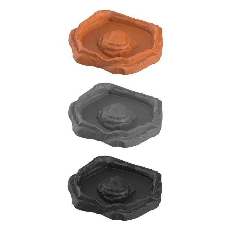 爬虫類用給餌ボウル 餌と水皿 お手入れ簡単 水槽アクセサリー トカゲ.ヘビ.ヤモリ.カメ用餌ボウル