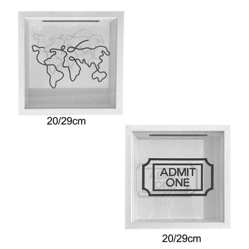 チケット回収ボックス チケット展示ケースフレーム チケット保管ボックス チケットホルダーボックス