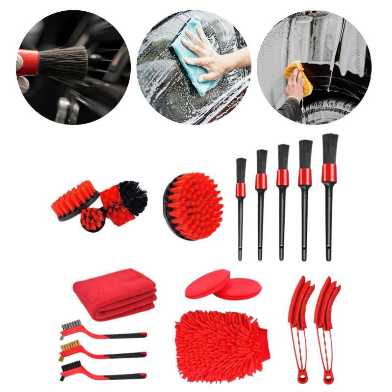 18個のドリルブラシアタッチメントセット パワースクラバーブラシ シャワーグラウトタブ用